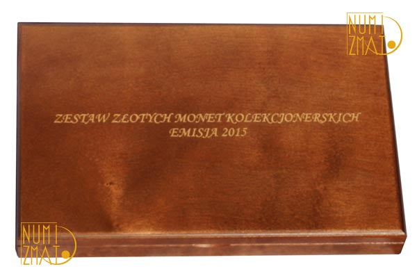 Kaseta na monety złote 2015 r. Numizmato De Luxe