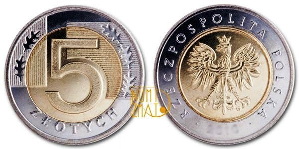 5 zł 1996 r. pięć złotych